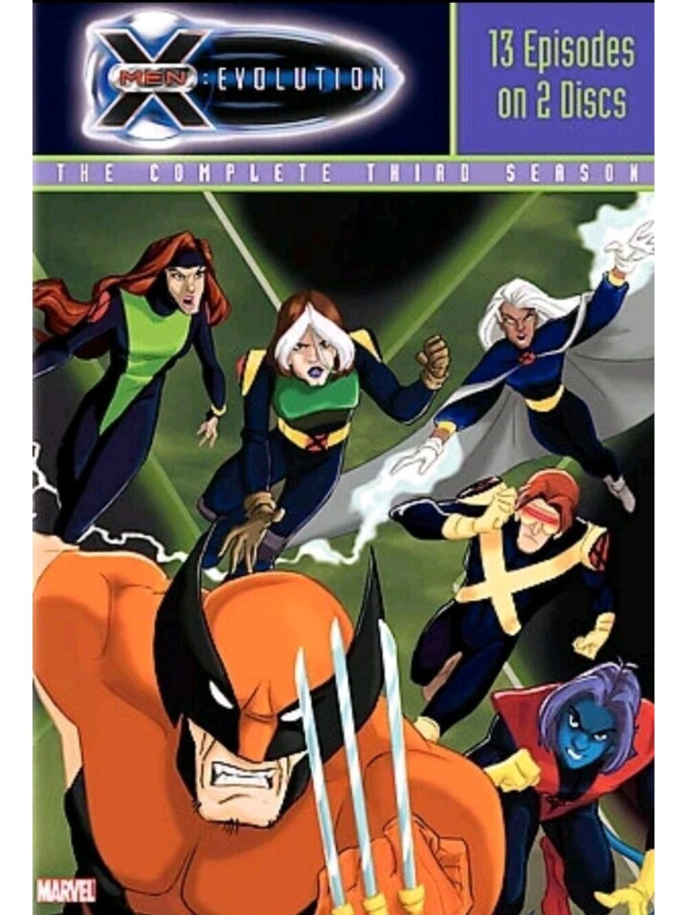 X-Men: Evolution The Complete Third Season DVD Wolverine Cyclops Rogue Animated
